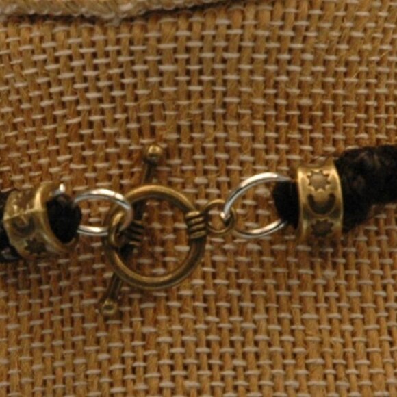 Gothic Steam Punk Skull Moth on a 20 1/2" Handmade Hemp Black Chain - Picture 5 of 5